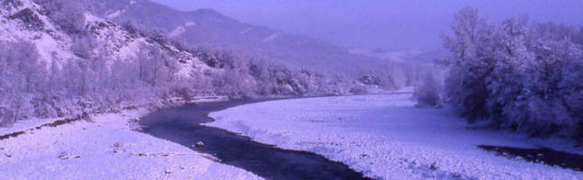 Torrente Enza in Inverno